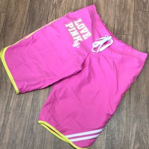Pink Victoria’s Secret Board Shorts in EUC Sm